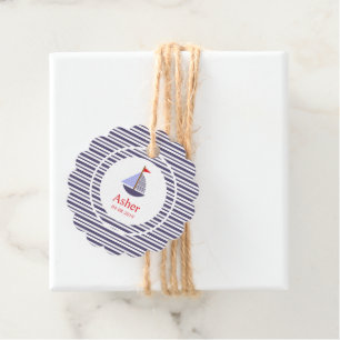Marine Inspitation Design for Children's Event Favor Tags