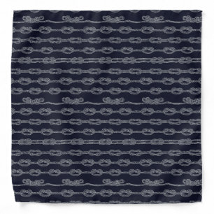 Marine Knots Pattern Bandana