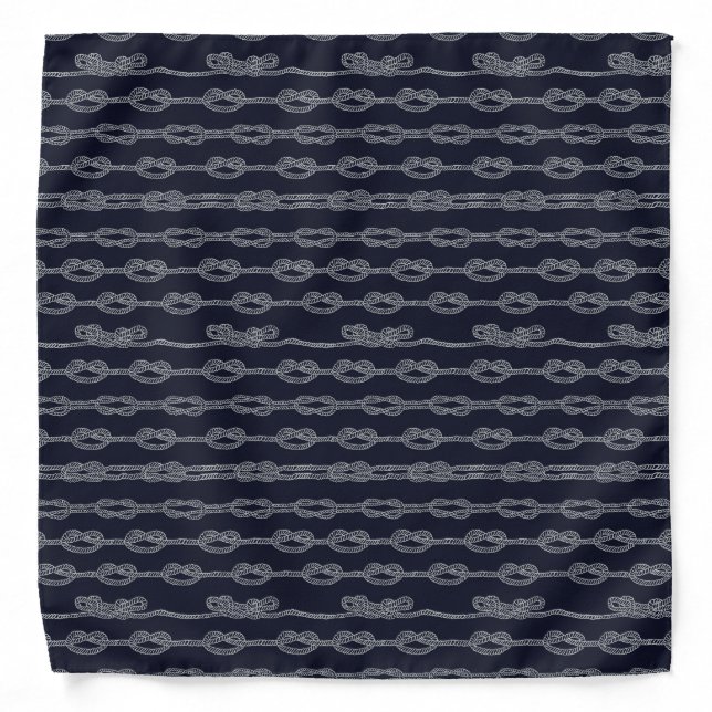 Marine Knots Pattern Bandana (Front)
