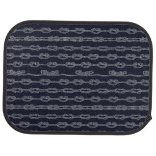 Marine Knots Pattern Car Floor Mat