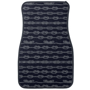 Marine Knots Pattern Car Mat