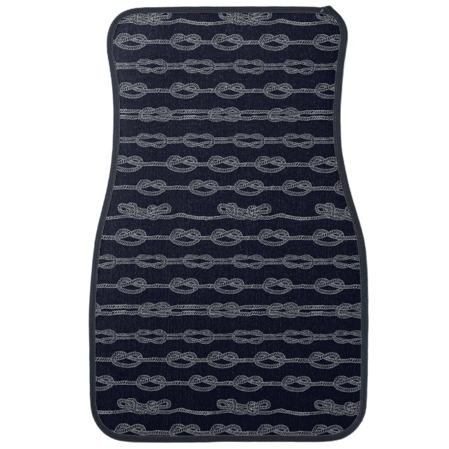 Marine Knots Pattern Car Mat (Front)