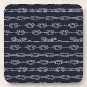Marine Knots Pattern Drink Coaster