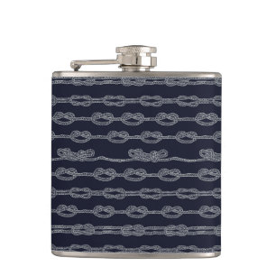 Marine Knots Pattern Flask