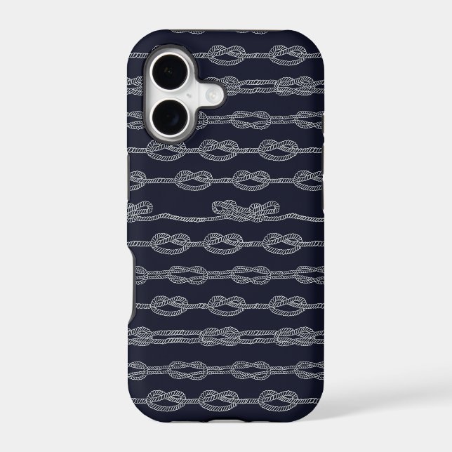 Marine Knots Pattern Iphone Case (Back)
