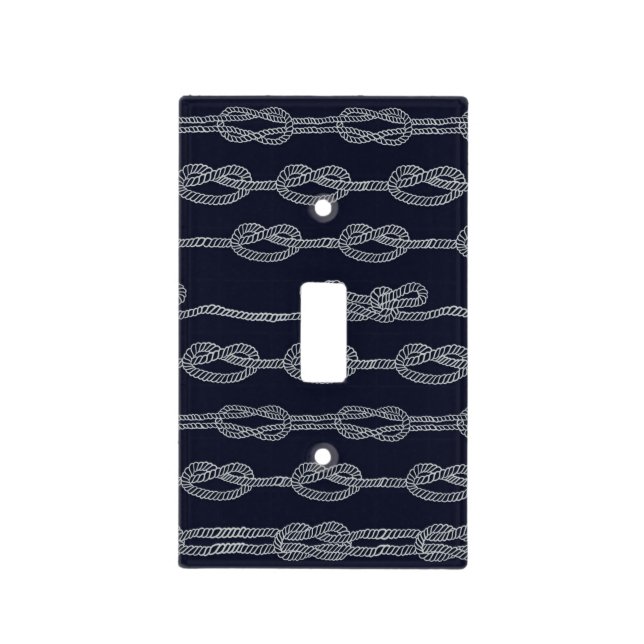 Marine Knots Pattern Light Switch Cover (Front)