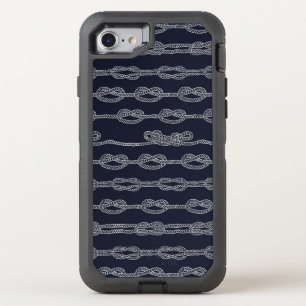 Marine Knots Pattern OtterBox Defender iPhone SE/8/7 Case