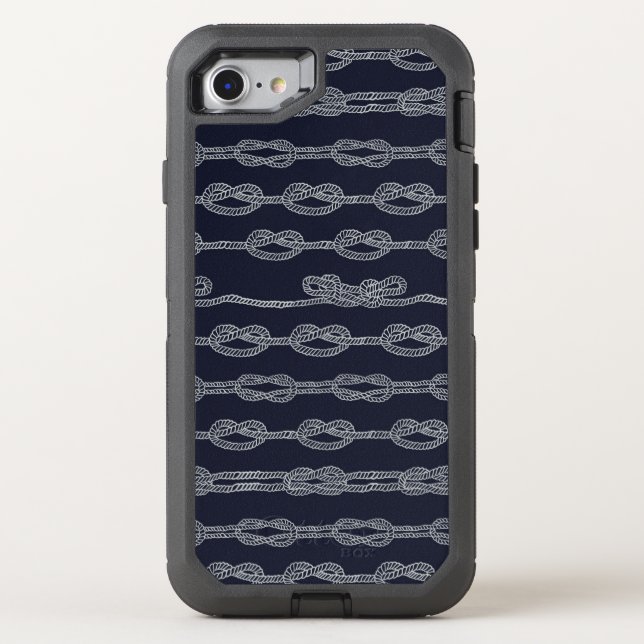 Marine Knots Pattern Otterbox iPhone Case (Back)