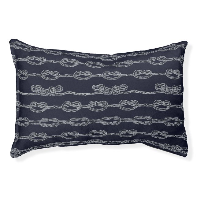 Marine Knots Pattern Pet Bed (Front)