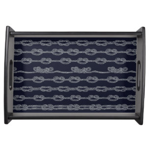 Marine Knots Pattern Serving Tray