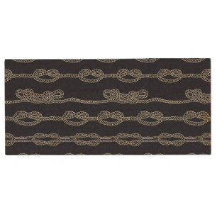 Marine Knots Pattern Wood USB Flash Drive