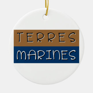 Marine lands ceramic ornament