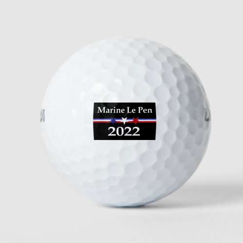 Marine Le Pen 2022 President France Golf Balls