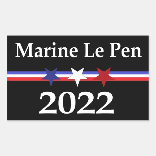 Marine Le Pen Rectangular Sticker