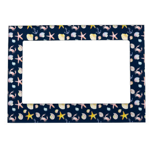 Marine Life & Anchors (Dark) Magnetic Frame
