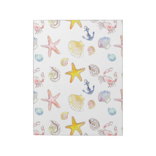 Marine Life & Anchors Notepad