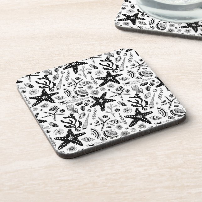 Marine life beverage coaster (Left Side)