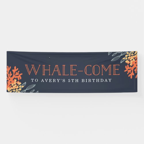 Marine Life Birthday Banner