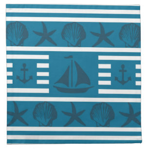 Marine life cloth napkin