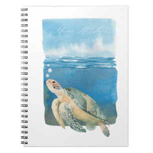 Marine Life Lover Sea Turtle Watercolor Art Notebook