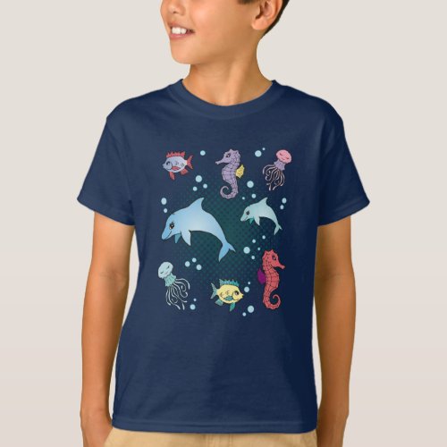 Marine Life Marine Animals Aquarium Aquarist Gift T_Shirt