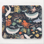 Marine Life Mouse Pad<br><div class="desc">Vector marine life pattern designed by Shelby Allison.</div>