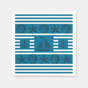 Marine life paper napkins