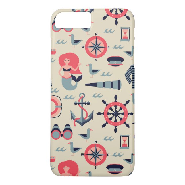 Marine Life Pattern Case-Mate iPhone Case (Back)