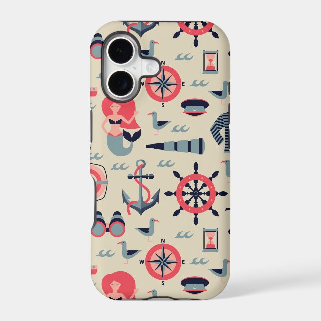 Marine Life Pattern Iphone Case (Back)