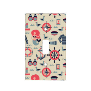 Marine Life Pattern Light Switch Cover