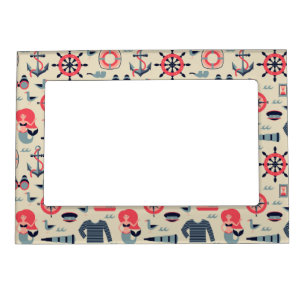 Marine Life Pattern Magnetic Frame