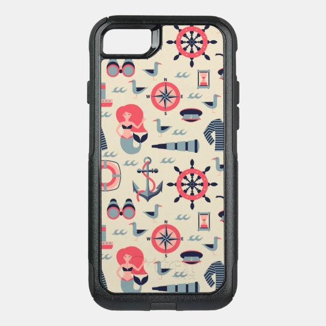 Marine Life Pattern Otterbox iPhone Case (Back)