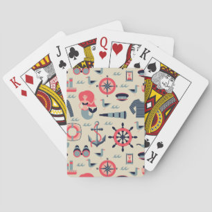 Marine Life Pattern Poker Cards
