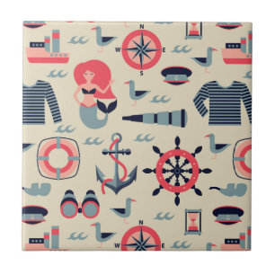 Marine Life Pattern Tile