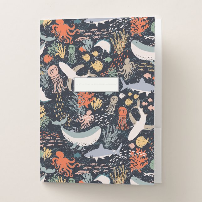 Marine Life Pocket Folder (Front)