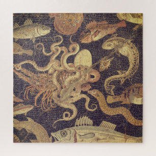 Marine life, Pompeii mosaic Jigsaw Puzzle