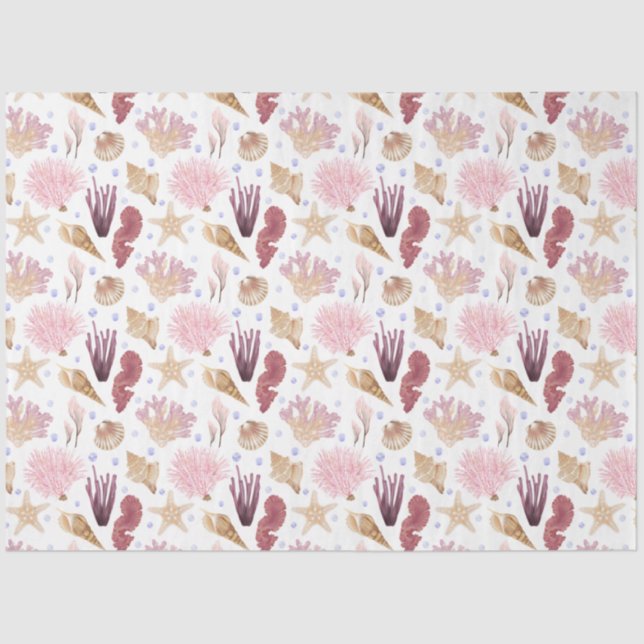 Marine Life Series Design 15 Tissue Paper (Front)