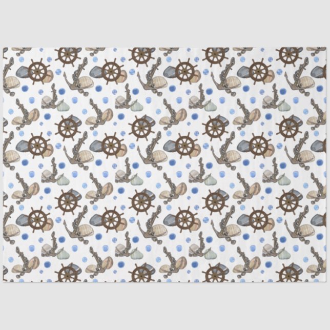 Marine Life Series Design 17 Tissue Paper (Front)