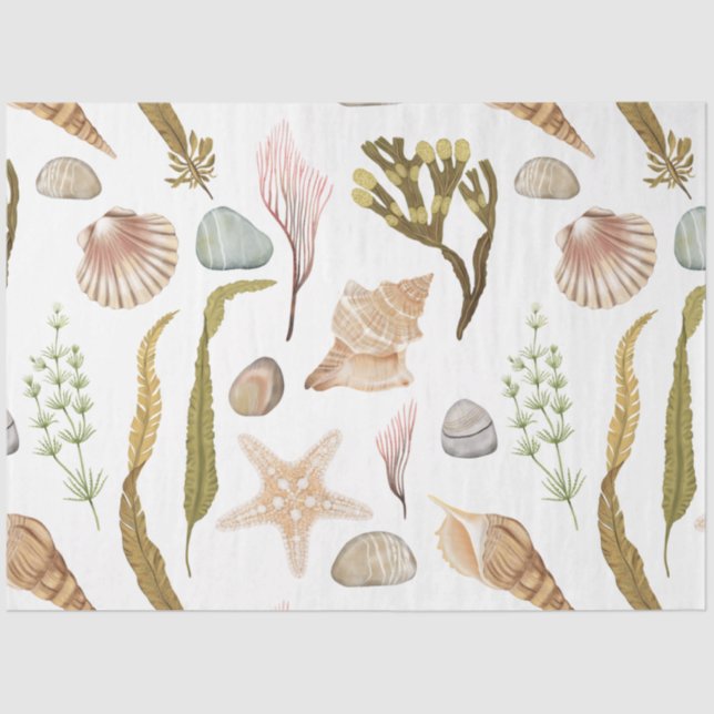 Marine Life Series Design 20 Tissue Paper (Front)