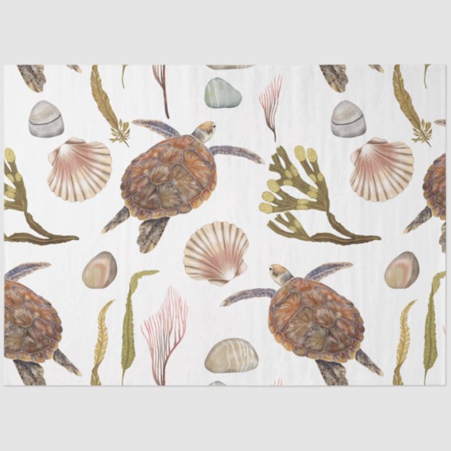 Marine Life Series Design 22 Tissue Paper (Front)