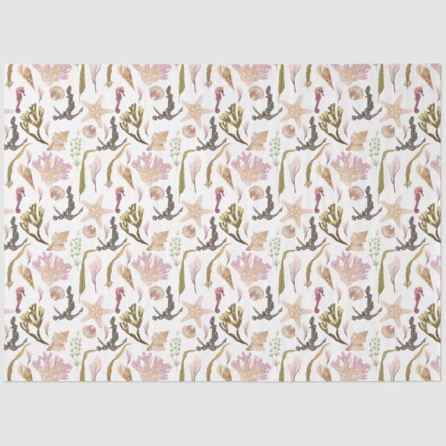 Marine Life Series Design 2 Tissue Paper (Front)