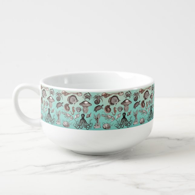 Marine Life Soup Mug (Right)