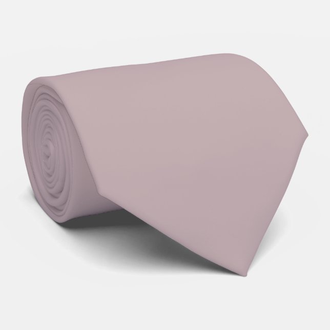 Marine Lilac Solid Color Neck Tie (Rolled)