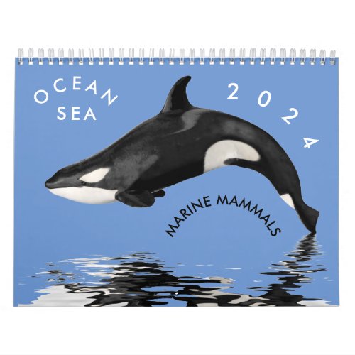 Marine mammals calendar