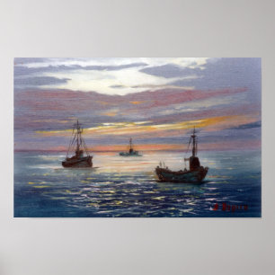 Marine/Mariña/Marine Poster