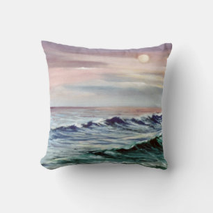 Marine/Mariña/Marine Throw Pillow