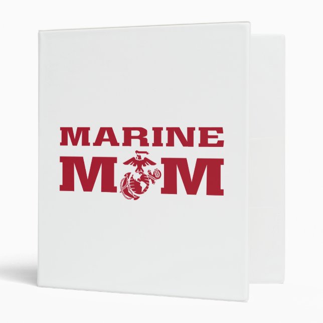 Marine Mom 3 Ring Binder (Front/Inside)