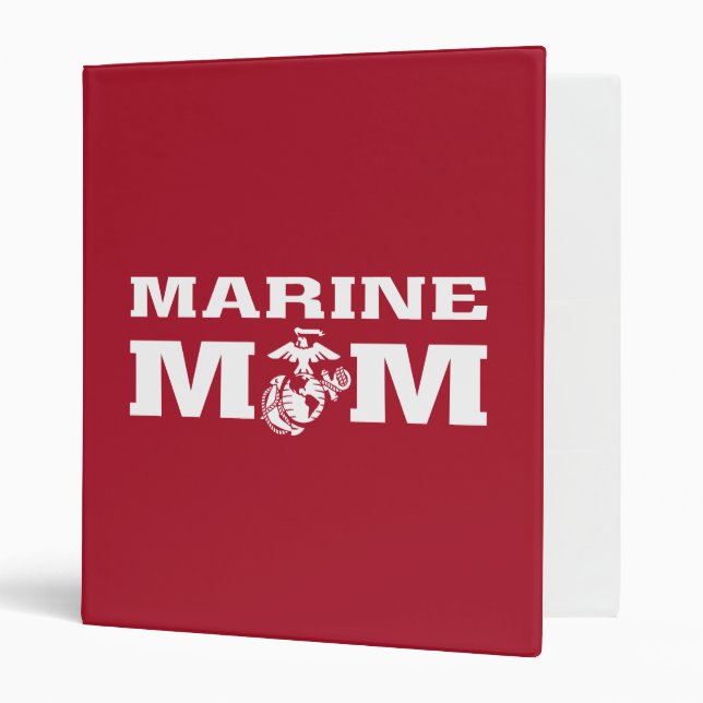 Marine Mom 3 Ring Binder (Front/Inside)