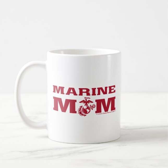 Marine Mom Coffee Mug (Left)