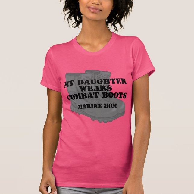 Marine Mom Daughter CB T-Shirt (Front)